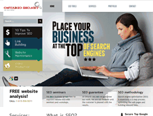 Tablet Screenshot of ontarioseo.net